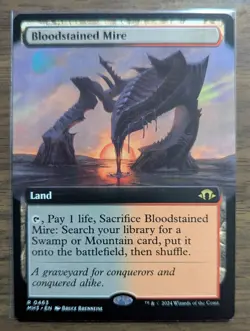 MTG Bloodstained Mire Extended Art Non-Foil from Modern Horizons 3 NM - Image 1