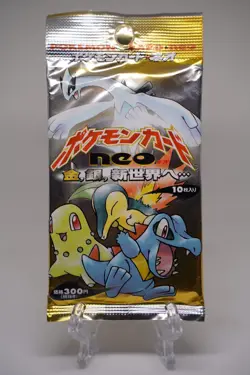 HOLO GUARANTEED Pokemon 1999 Neo Genesis Booster Pack Japanese Sealed Vintage - Image 1