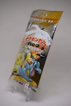 HOLO GUARANTEED Pokemon 1999 Neo Genesis Booster Pack Japanese Sealed Vintage - Image 3
