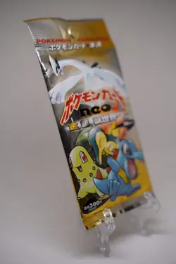 HOLO GUARANTEED Pokemon 1999 Neo Genesis Booster Pack Japanese Sealed Vintage - Image 4