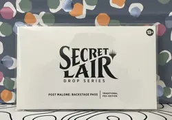 MTG Secret Lair x Post Malone: Backstage Pass FOIL Edition - Sealed Pack - NEW! - Image 1