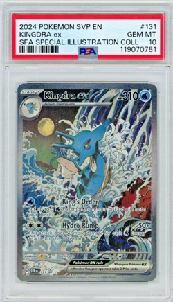 2024 Pokemon SVP SFA Kingdra Ex #131 Special Illustration Collection PSA 10 - Image 1