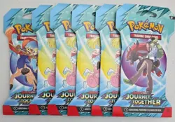 NEW Pokemon Scarlet & Violet Journey Together Sleeved Booster Pack (LOT OF 6) - Image 1