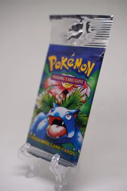 21.26g Pokemon Base Set Booster Pack Unlimited Venusaur WOTC TCG Vintage Sealed - Image 4