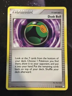 Dusk Ball - 110/123 - Uncommon LP Pokemon Mysterious Treasures - Image 1