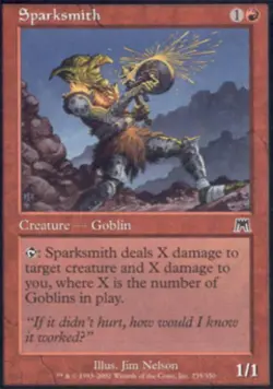 Sparksmith - Light Play MTG Onslaught - Image 1