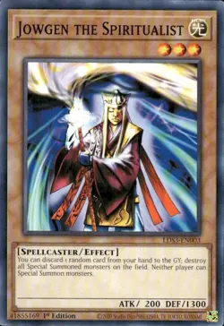 YUGIOH 3x Jowgen the Spiritualist LDS3-EN003 1st edition Near-Mint NM x 3 - Image 1