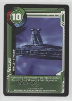 2011 Star Wars: Clone Wars Adventures Trading Card Game Resolute #43 - Image 1