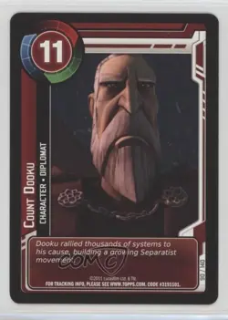 2011 Star Wars: Clone Wars Adventures Trading Card Game Count Dooku #90 - Image 1