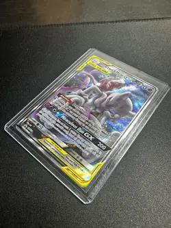 Mewtwo & Mew GX SM191 Sun & Moon Tag Team Alt Art Promo Pokemon Card - Image 1