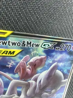 Mewtwo & Mew GX SM191 Sun & Moon Tag Team Alt Art Promo Pokemon Card - Image 2
