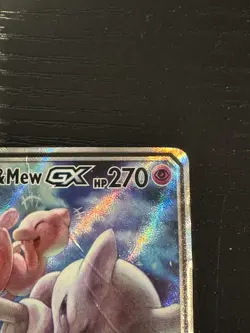 Mewtwo & Mew GX SM191 Sun & Moon Tag Team Alt Art Promo Pokemon Card - Image 2