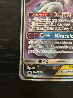 Mewtwo & Mew GX SM191 Sun & Moon Tag Team Alt Art Promo Pokemon Card - Image 4