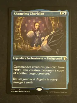 1x Etched Foil Shameless Charlatan (488) CLB LP MTG Magic the Gathering x1 MKE - Image 1