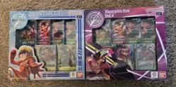 Bandai One Piece Trading Card Game: Illustration Box Volume 3 + 4 BUNDLE SEALED - Image 1