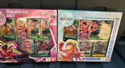 Bandai One Piece Trading Card Game: Illustration Box Volume 3 + 4 BUNDLE SEALED - Image 1