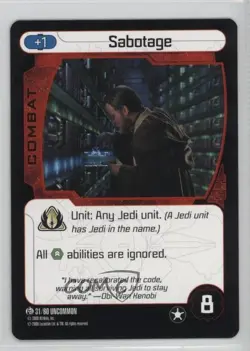 2008 Star Wars: Pocket Model Trading Card Game Order 66 Sabotage #31 - Image 1
