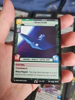 Star Wars Unlimited Card SOR90 - Devastator - Image 1
