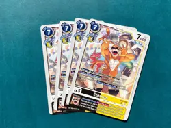 Etemon EX5-048 Playset Animal Colosseum Digimon Card Game x4 - Image 1