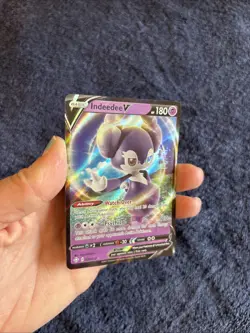 Indeedee V 039/072 Shining Fates Ultra Rare Holo Pokemon TCG Card NM - Image 3