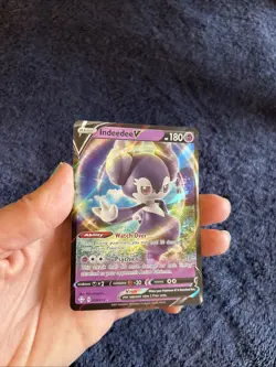 Indeedee V 039/072 Shining Fates Ultra Rare Holo Pokemon TCG Card NM - Image 4