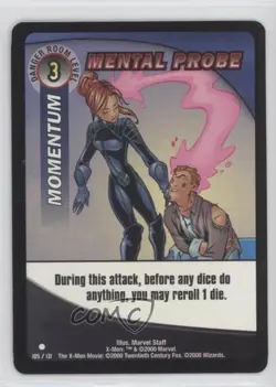 2000 The X-Men Movie Trading Card Game Mental Probe #105 - Image 1