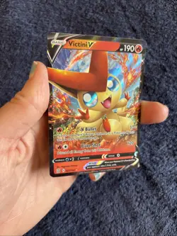 Victini V 021/163 -- Pokemon TCG Battle Styles -- NM - Holo Ultra Rare Card - Image 3