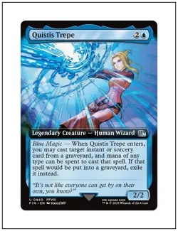 1x Quistis Trepe, Extended Art, Final Fantasy, Magic MTG NM - Image 1