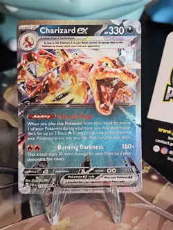 Charizard Ex - 054/091 - Paldean Fates Double Rare Pokemon Card NM - Image 1