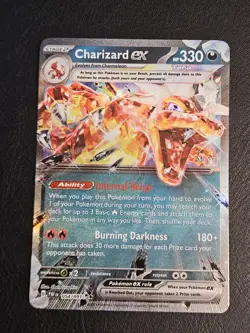 Charizard Ex - 054/091 - Paldean Fates Double Rare Pokemon Card NM - Image 2