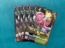Chuumon EX5-045 Playset Animal Colosseum Digimon Card Game x4 - Image 1
