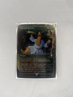 Second Harvest NM FOIL Borderless Commander: the Lord of the Rings MTG - Image 2