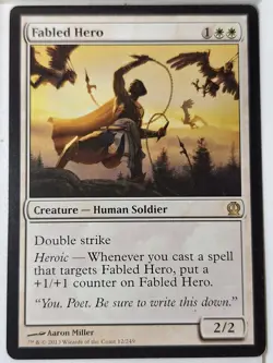 Fabled Hero - Theros - Magic the Gathering MTG Nice! - Image 1