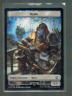 MTG Hero (0004) / Copy (0001) Double-Sided Token - Final Fantasy - NM/MT 5534 - Image 1