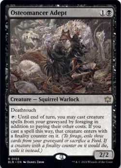 Osteomancer Adept Bloomburrow - Magic MTG NM - Image 1