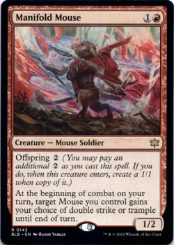 Manifold Mouse Bloomburrow - Magic MTG NM - Image 1