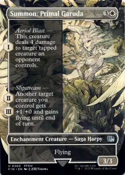 Summon: Primal Garuda (Showcase) - Final Fantasy - Magic MTG NM - Image 1