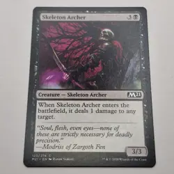 MTG: Skeleton Archer 123/274 - M21 - Core Set 2021 Black Common - Image 1
