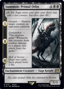 Summon: Primal Odin - Final Fantasy - Magic MTG NM - Image 1