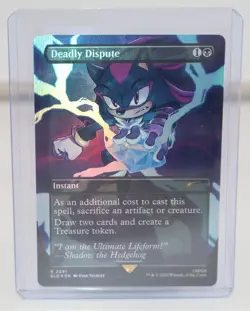 Deadly Dispute 2091 Secret Lair Drop Sonic: Chasing Adventure Rainbow Foil MTG - Image 1