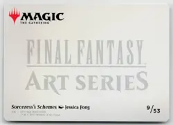 MTG Final Fantasy Art Series Sorceress's Schemes x1 NM Art Card - Image 2
