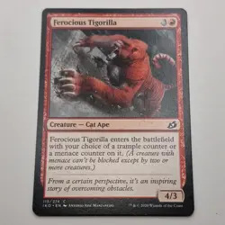 MTG: Ferocious Tigorilla 115/274 - Ikoria Lair of Behemoths 2020 Red Common - Image 1