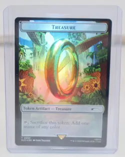 Treasure Token 2094 Secret Lair Drop Sonic: Chasing Adventure Rainbow Foil MTG - Image 1