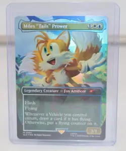MTG Sonic x Secret Lair Miles "Tails" Prower #2085 Friends and Foes Foil - Image 1