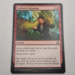 MTG: Cathartic Reunion 110/274 - Ikoria Lair of Behemoths 2020 Red Common - Image 1