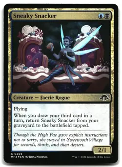 MTG Sneaky Snacker FOIL C Modern Horizons 3 205 LP - Image 1