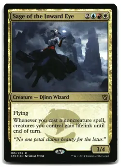 MTG Sage of the Inward Eye FOIL R Khans of Tarkir 195 LP - Image 1