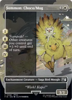 Summon: Choco/Mog (Showcase) - Final Fantasy - Magic MTG NM - Image 1