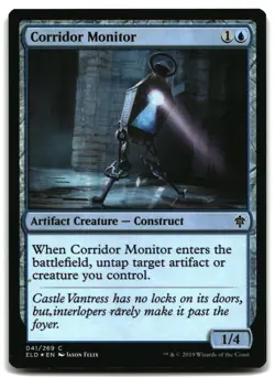 MTG Corridor Monitor FOIL C Throne of Eldraine 41 LP - Image 1