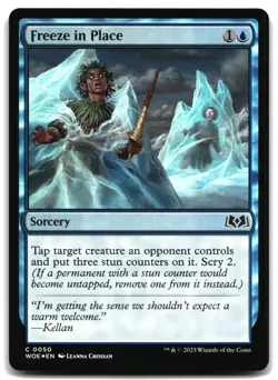 MTG Freeze in Place FOIL C Wilds of Eldraine 50 LP - Image 1